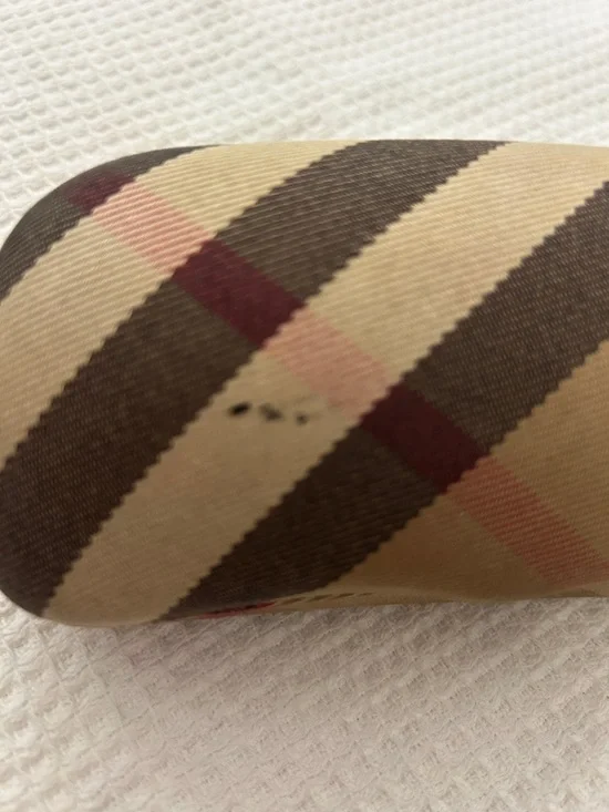 Burberry Shield Sunglasses Y2K Semi Rim Black Grey Lens Minimalist w Case - Picture 10 of 10